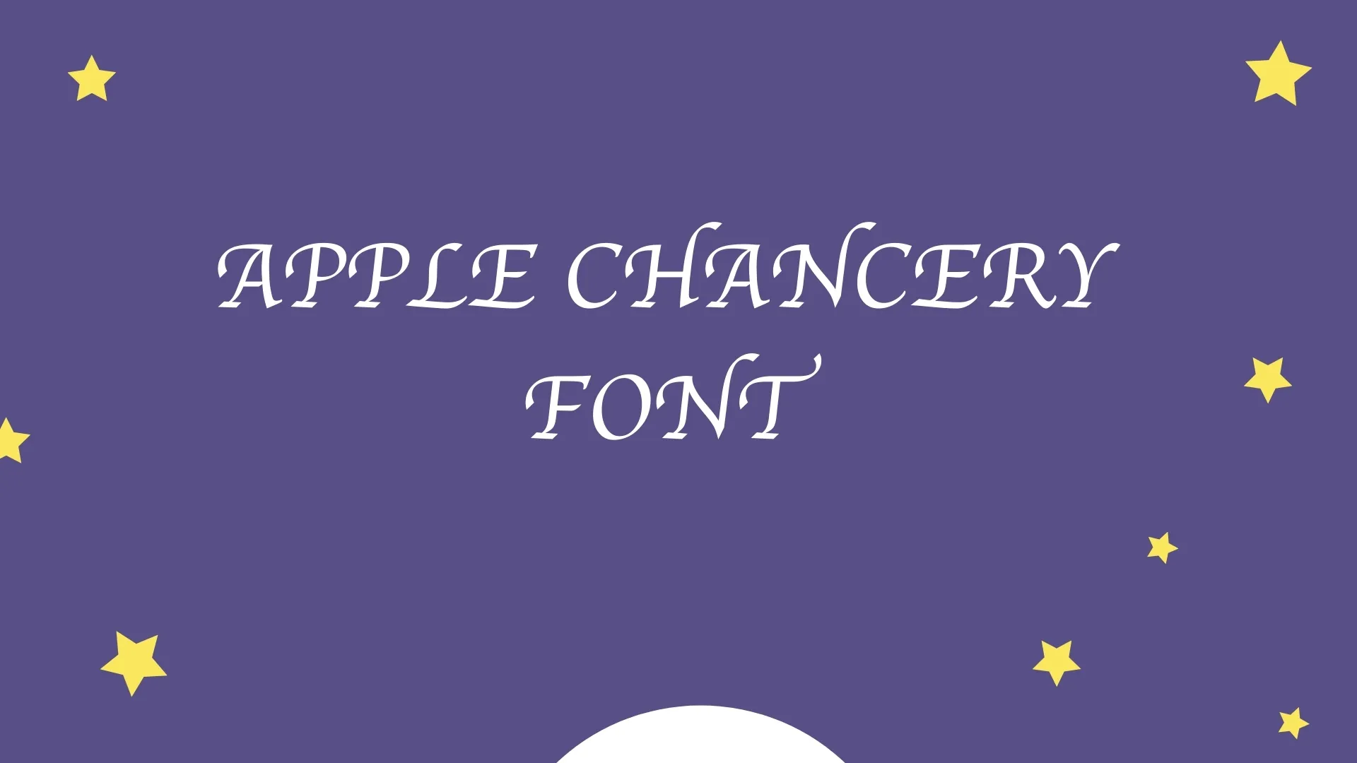Apple Chancery Font