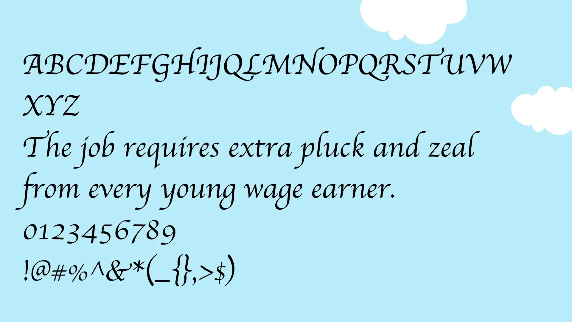 Apple Chancery Font