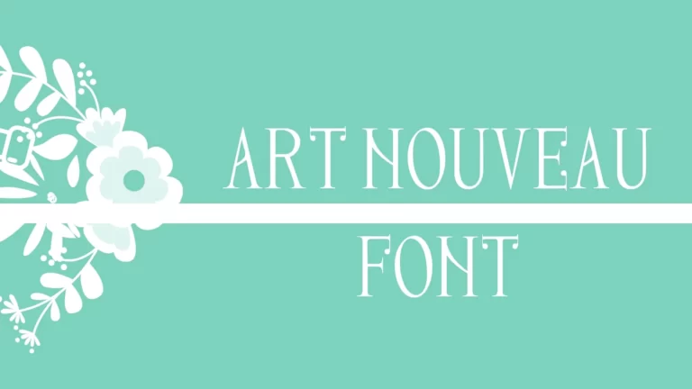 Art Nouveau Font
