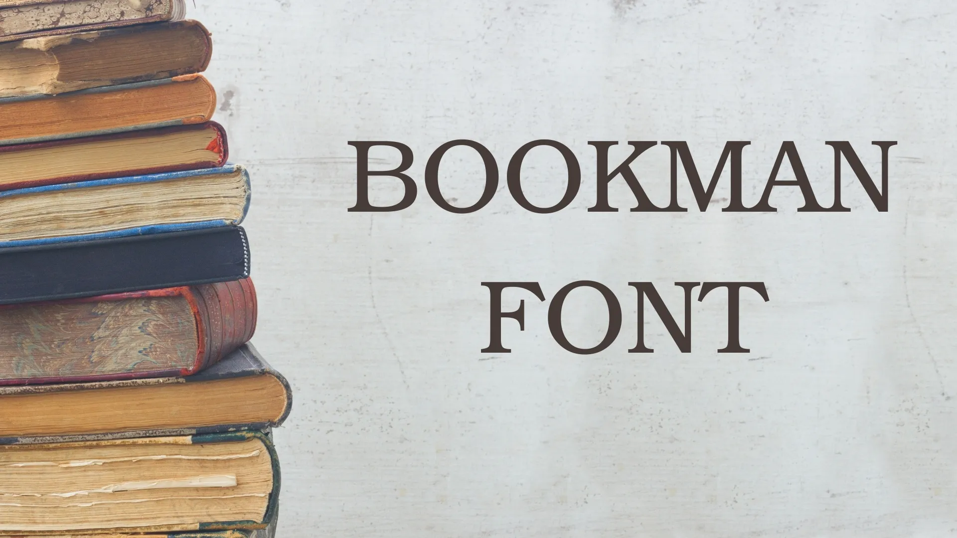 Bookman Font