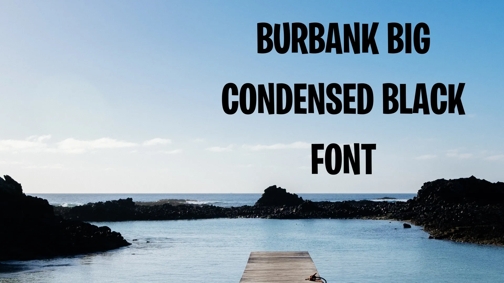 Burbank Big Condensed Black Font