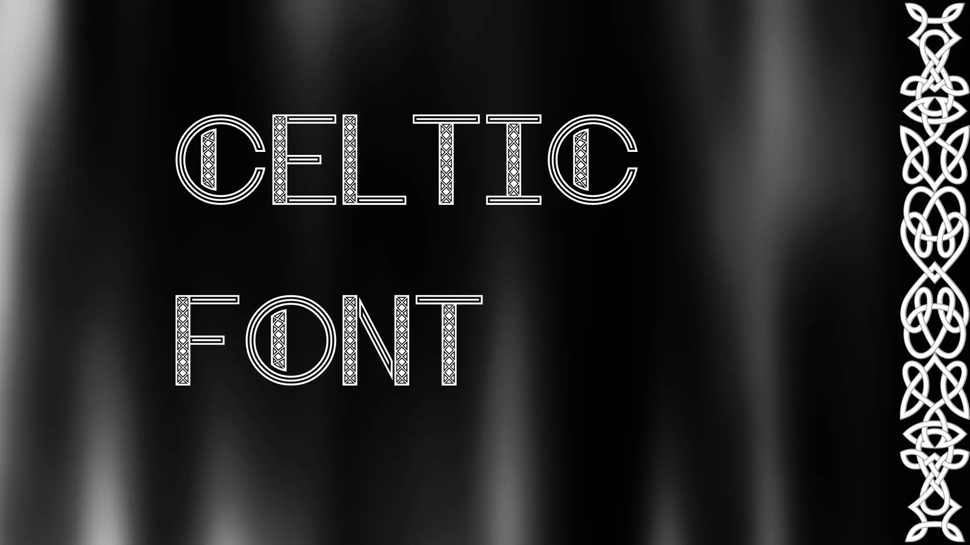 Celtic Font