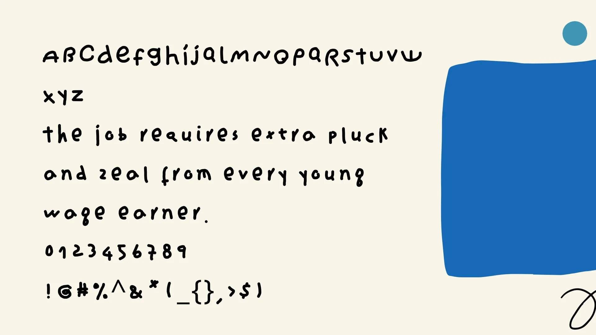 Cute Handwriting Font