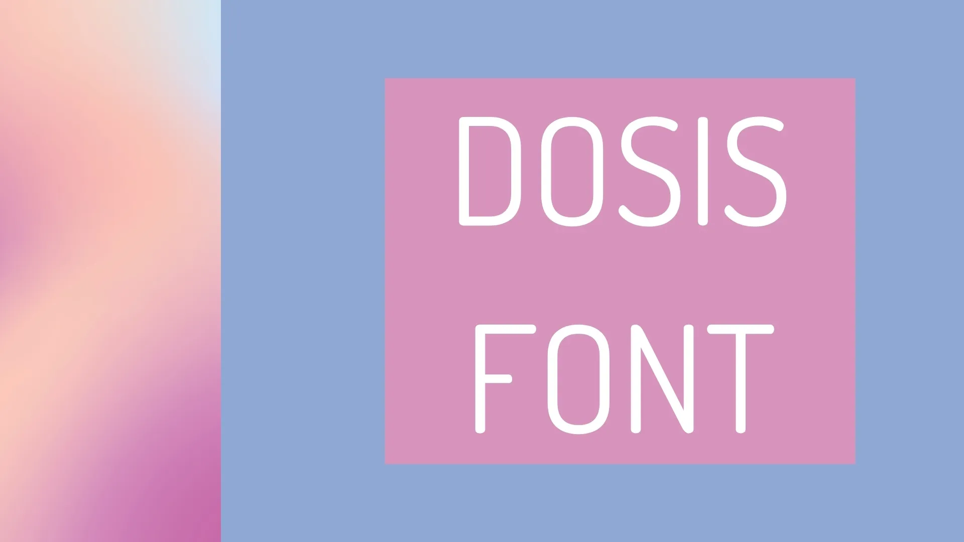 Dosis Font