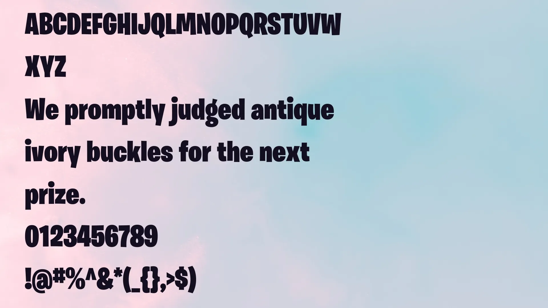 Fortnite Font