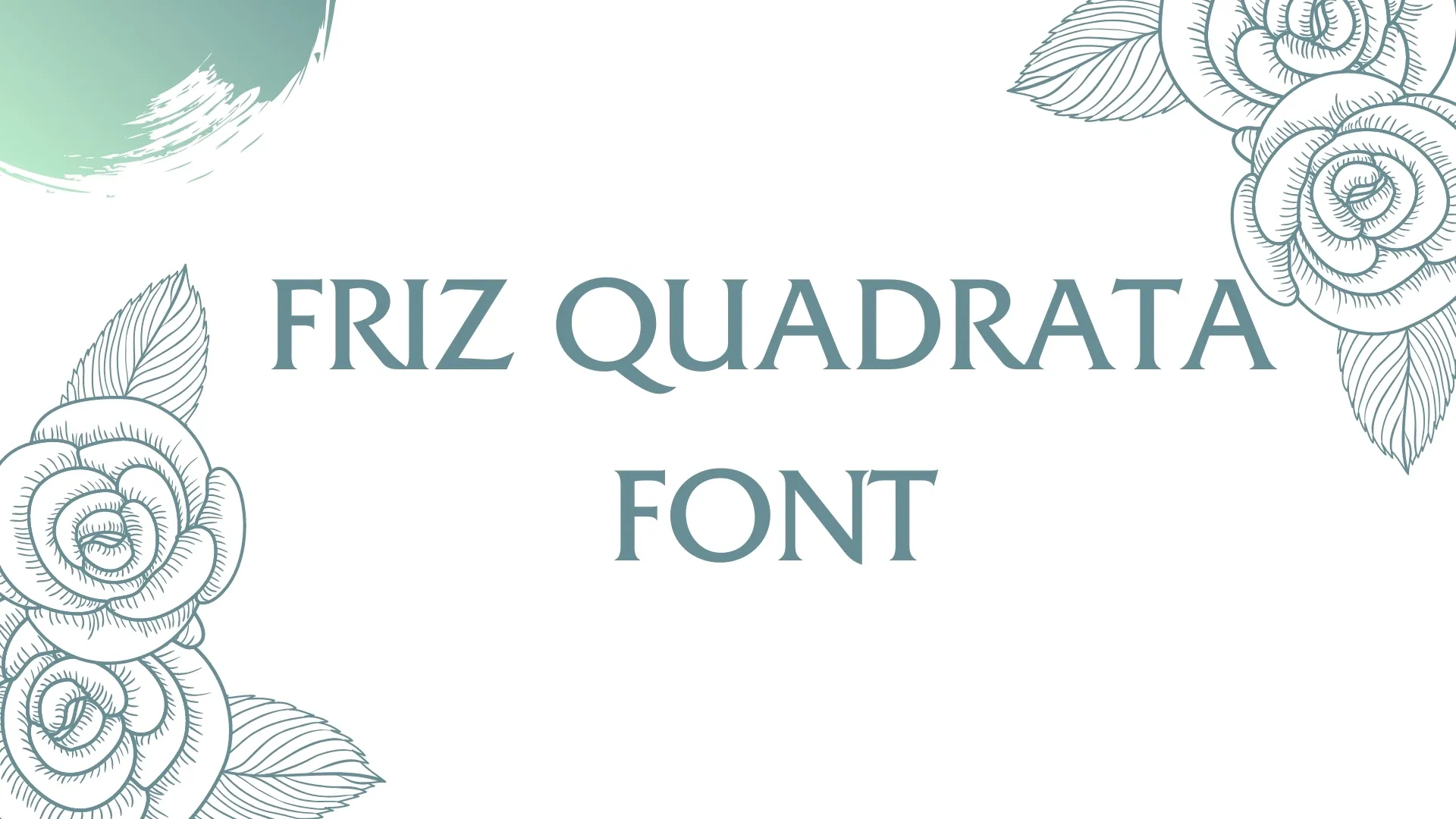 Friz Quadrata Font