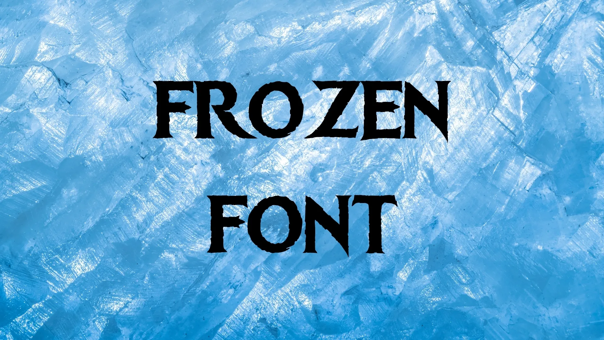 Frozen Font 