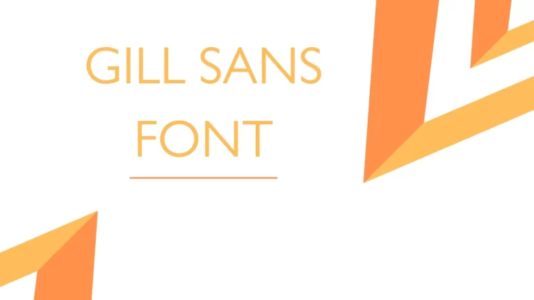 Gill Sans Font