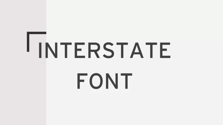 Interstate Font