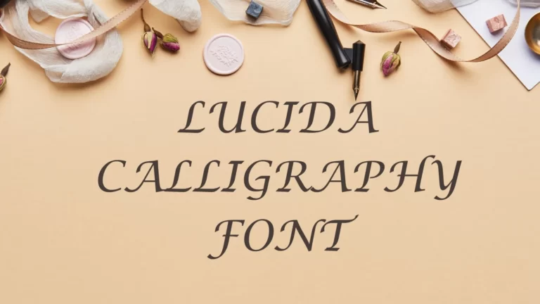 Lucida Calligraphy Font