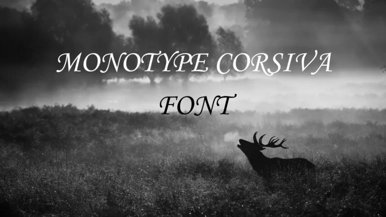 Monotype Corsiva Font
