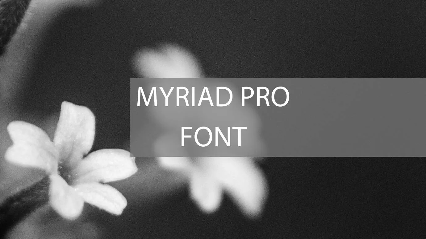 Myriad Pro Font