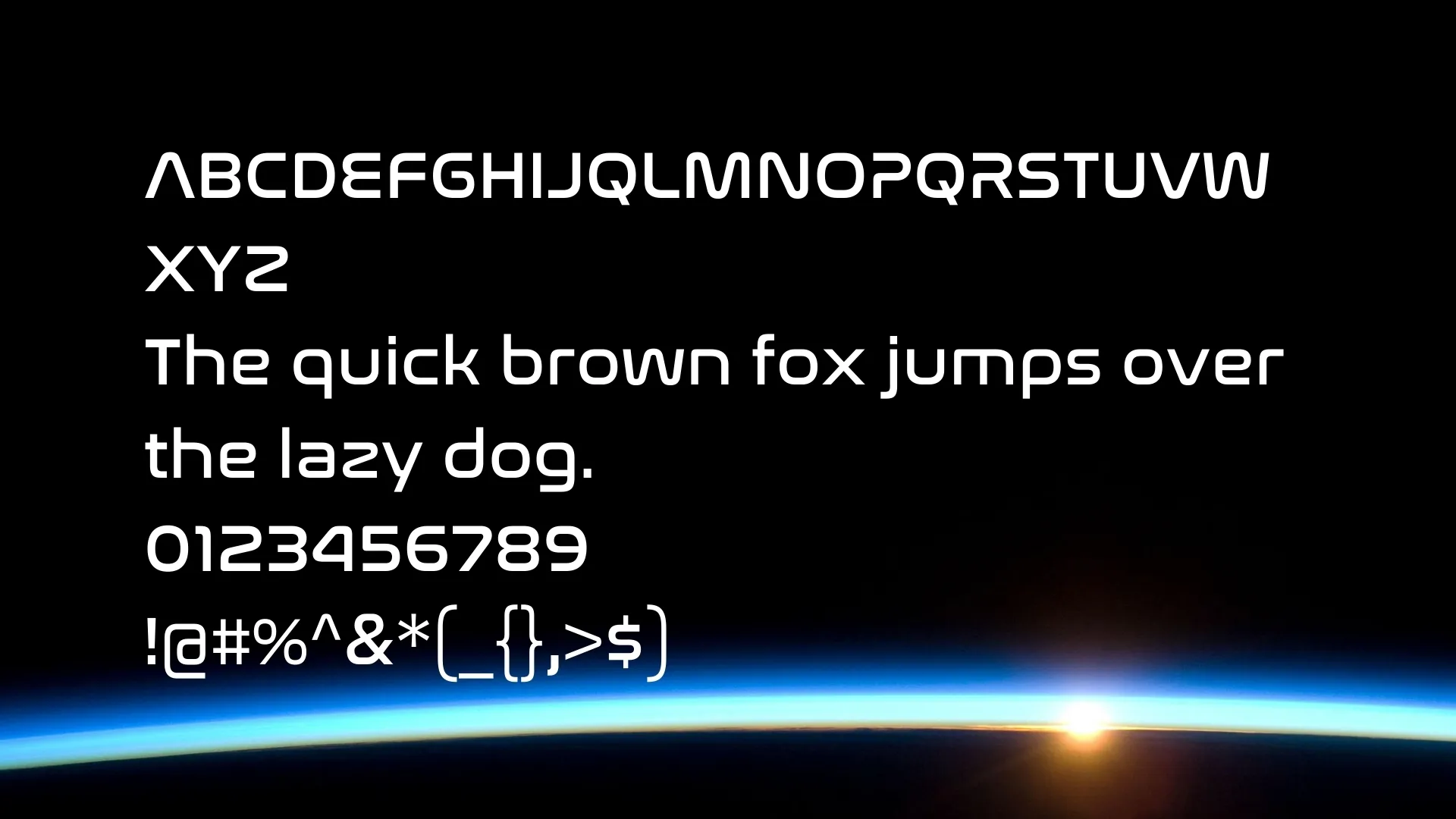 Nasa Font