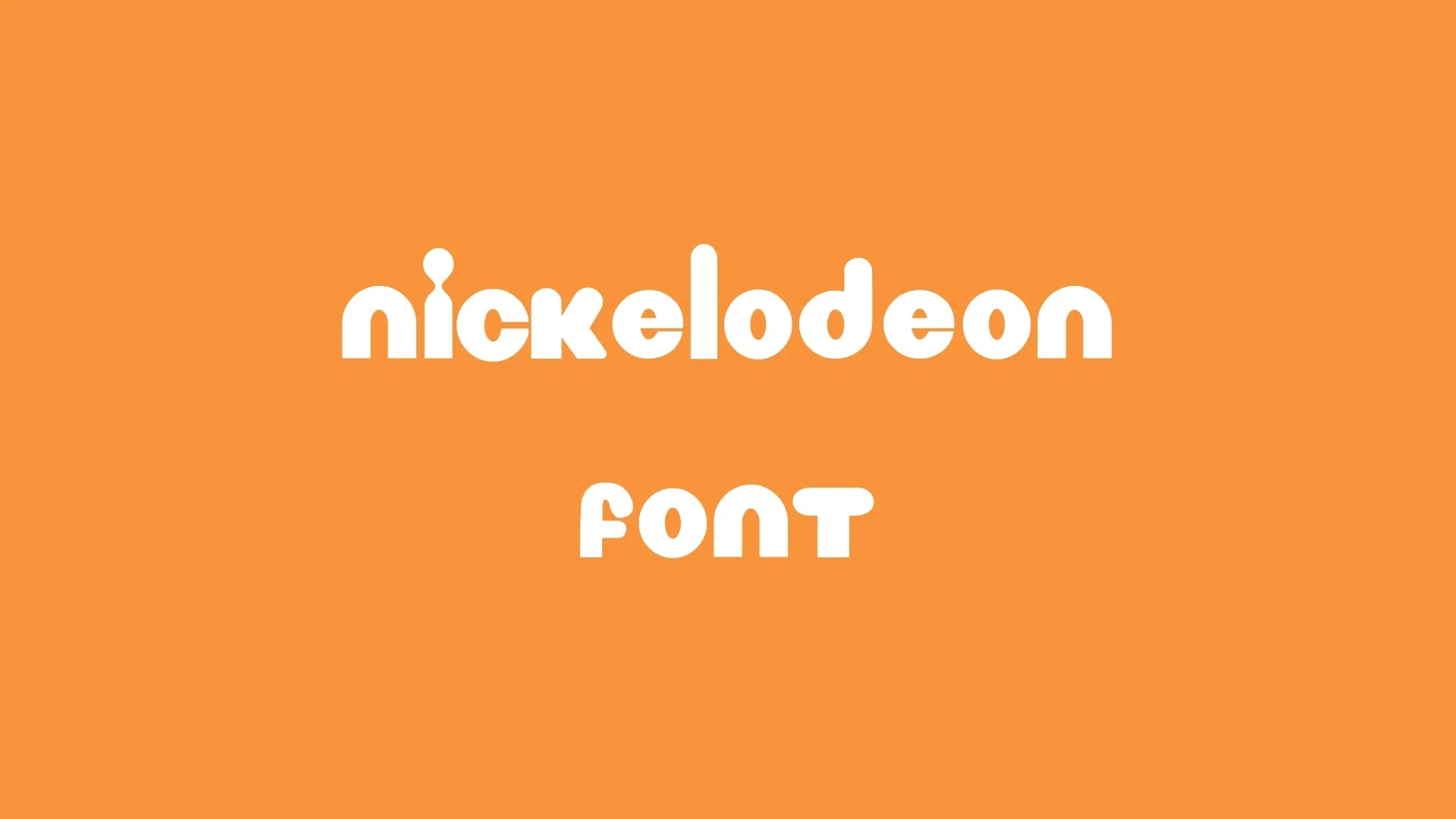 Nickelodeon Font
