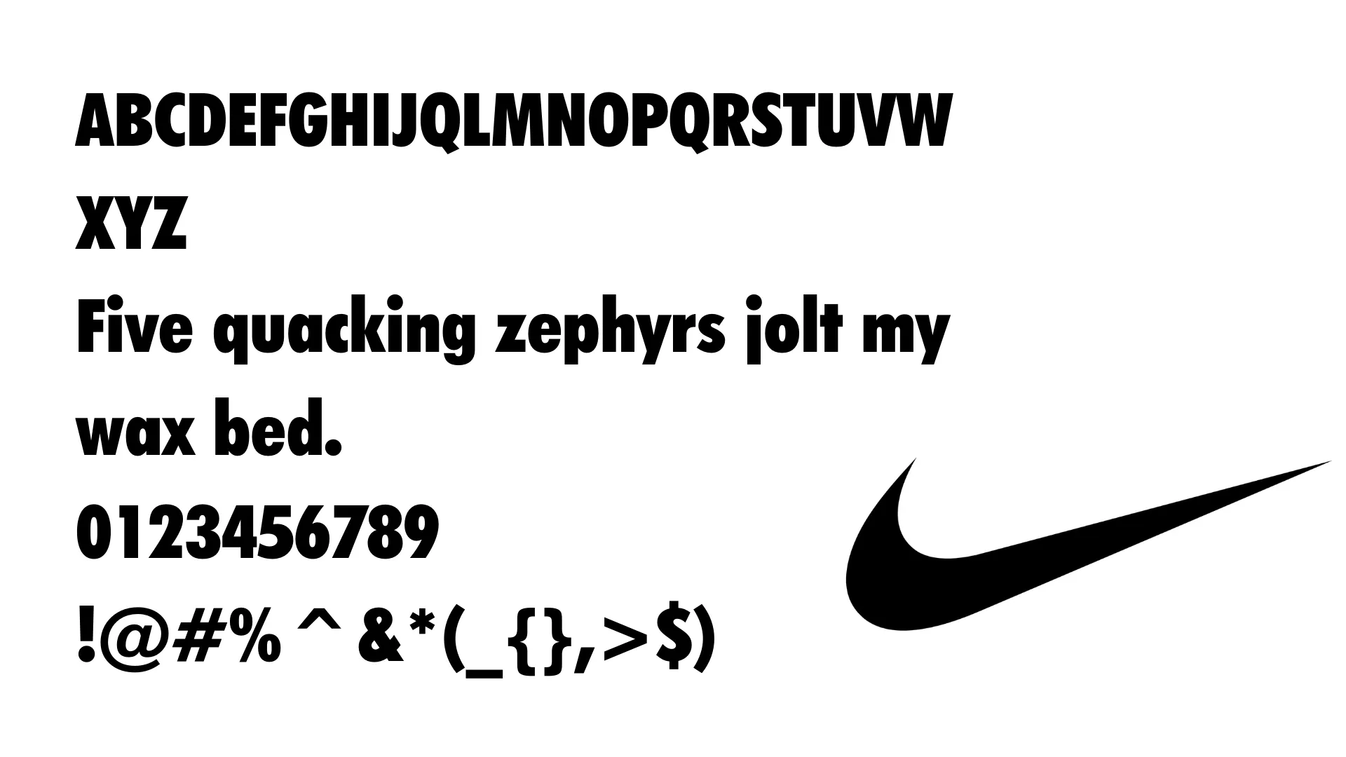 Nike Font