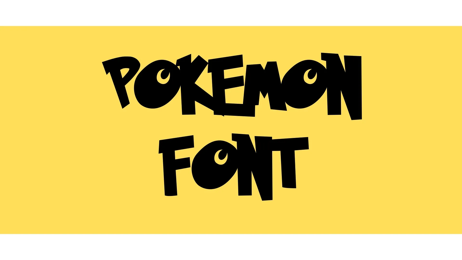 Pokémon Font