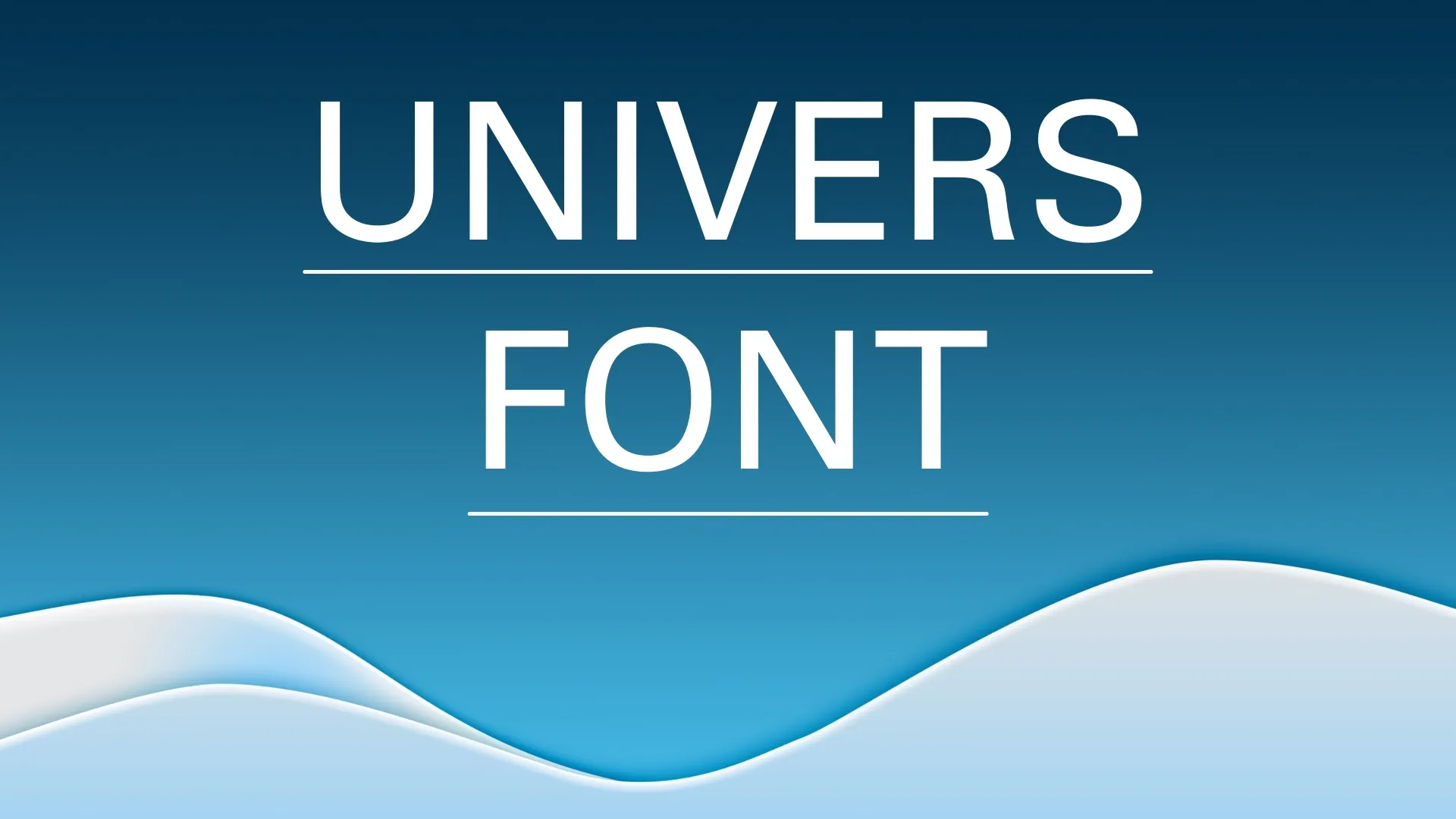 Univers Font