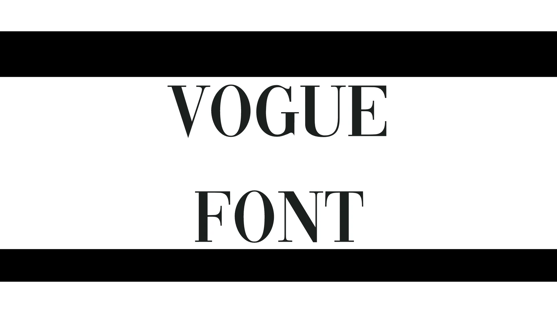 Vogue Font