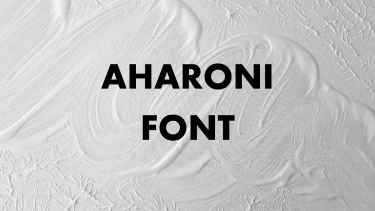 Aharoni Font