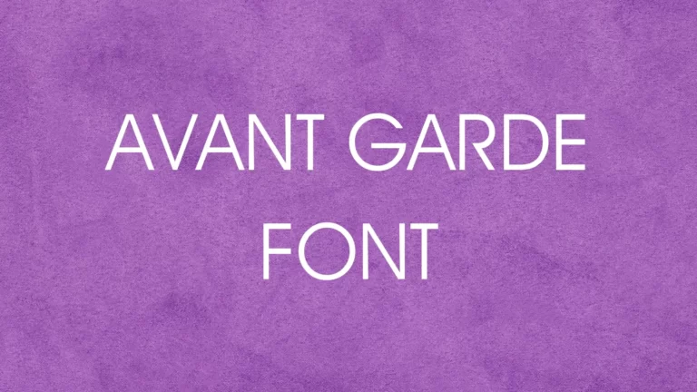 Avantgarde Font
