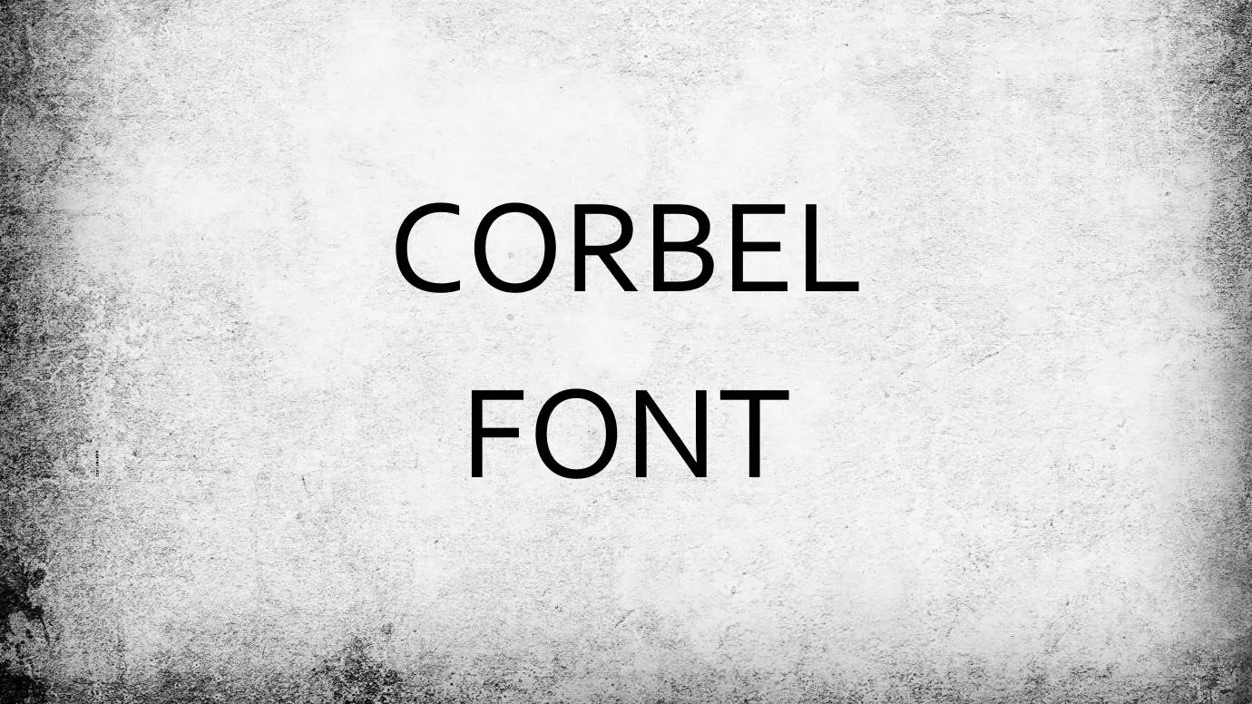 Corbel Font