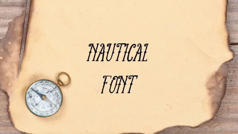 Nautical Font