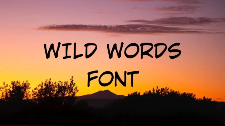 Wild-Words-Font