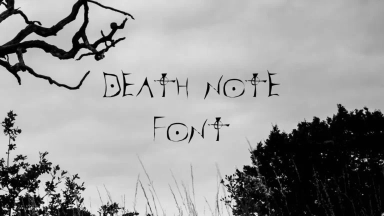 Death Note Font