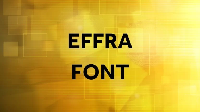 Effra Font