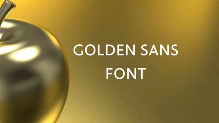 Golden Sans Font