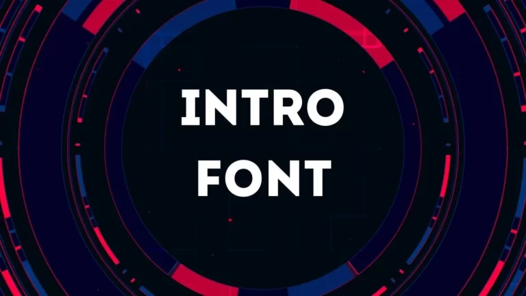 Intro Font