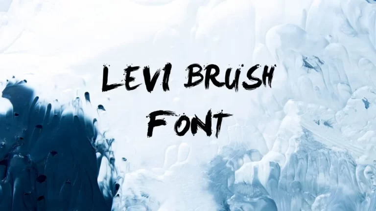 Levi Brush Font