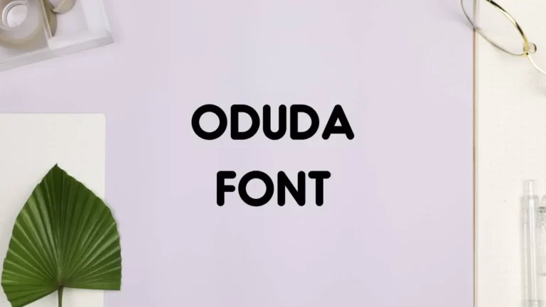 Oduda Font