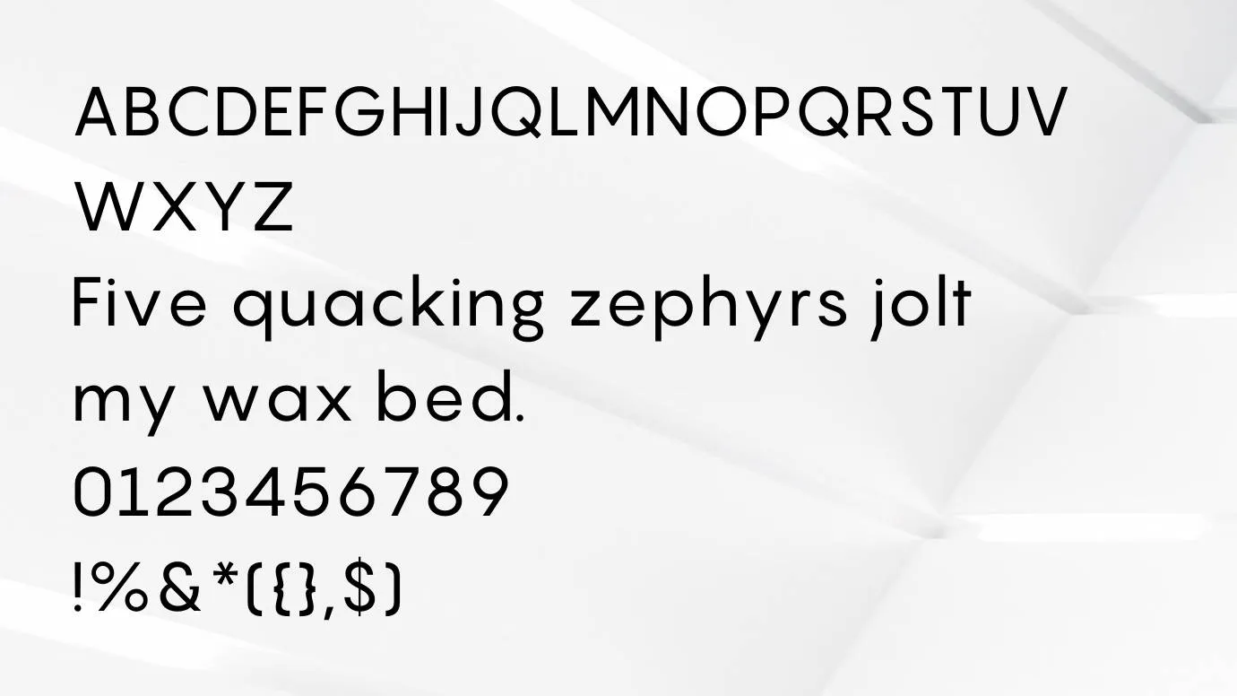 Pangram Font