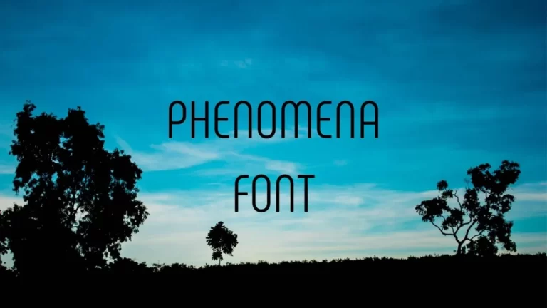 Phenomena Font