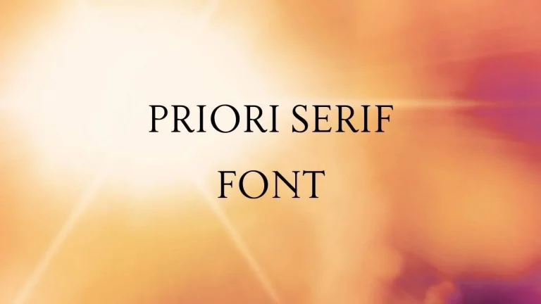 Priori Serif Font