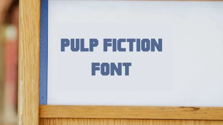 Pulp Fiction Font