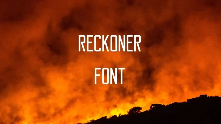 Reckoner Font
