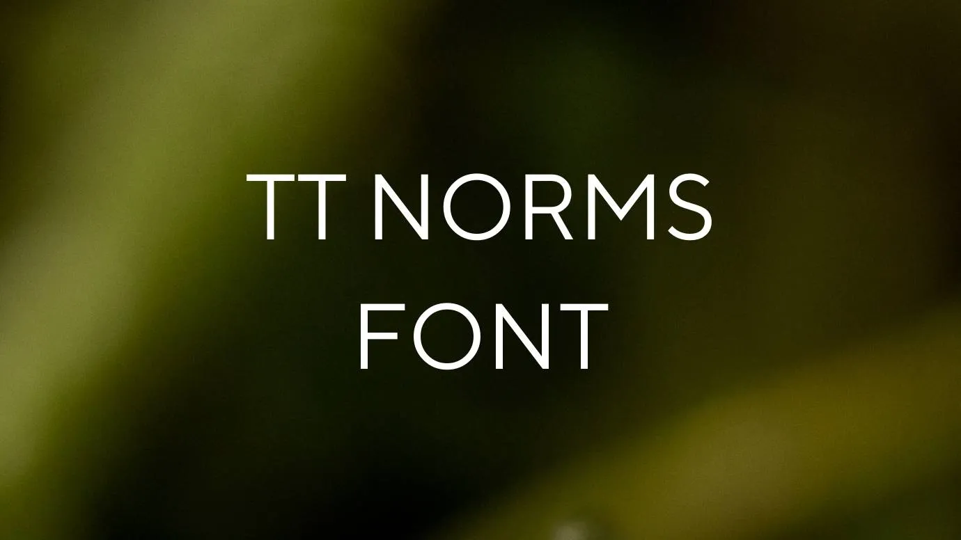 Tt Norms Font