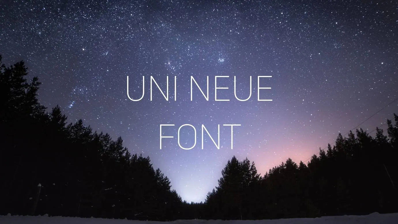 Uni Neue Font