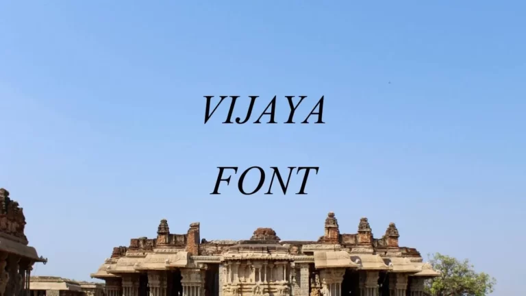 Vijaya Font