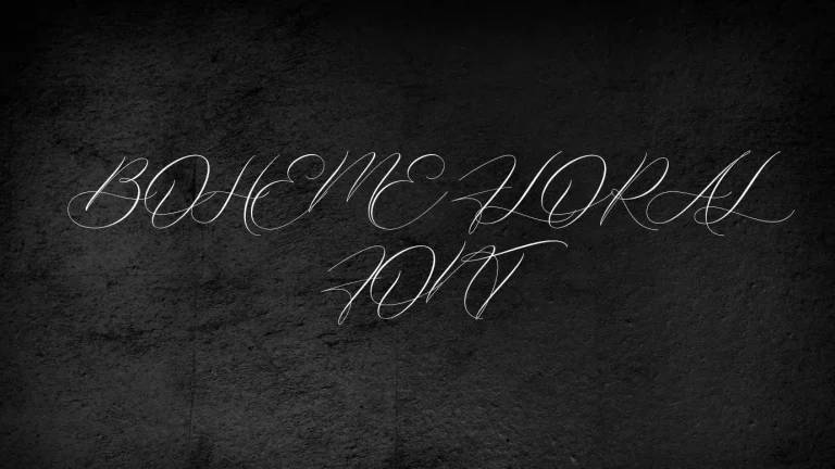 Boheme Floral Font