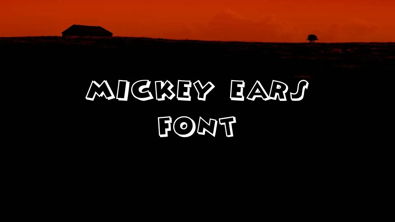Mickey Ears Font