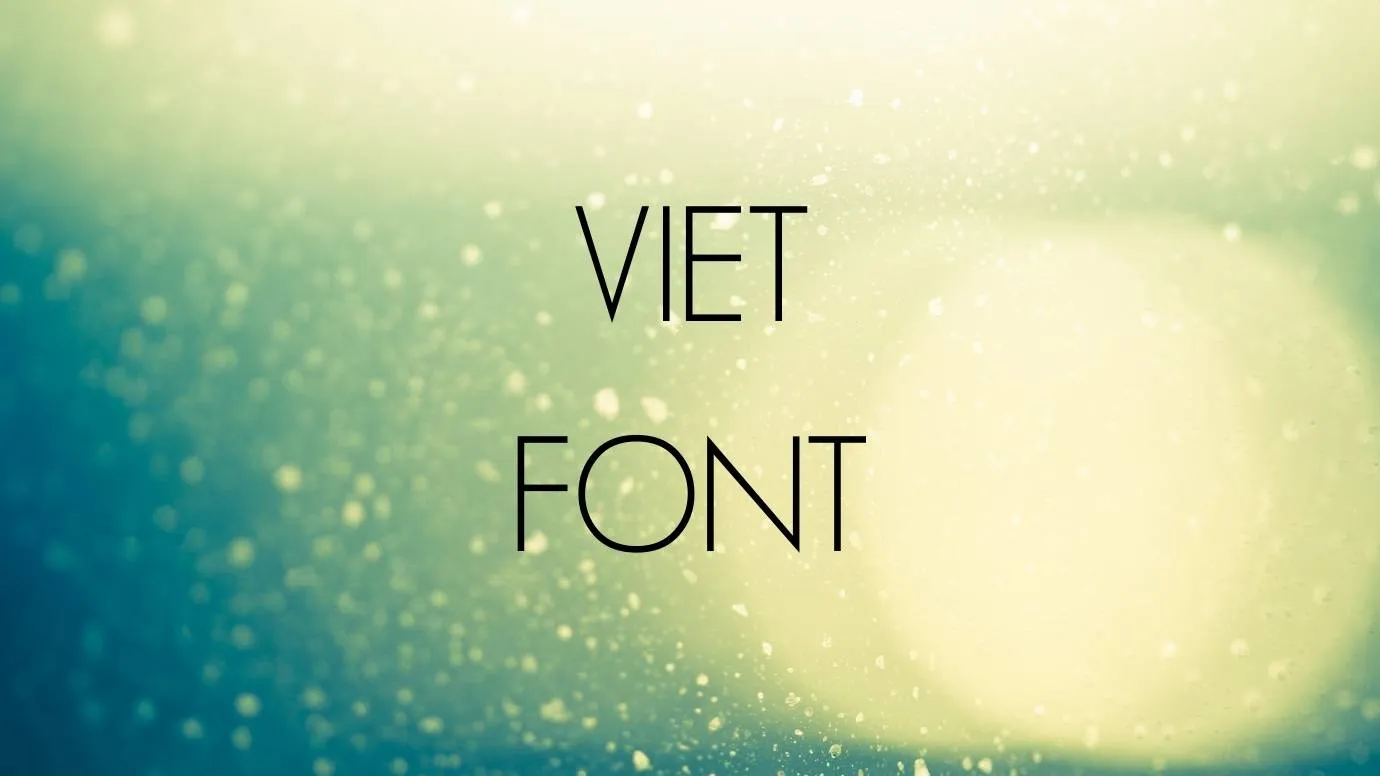 Viet Font