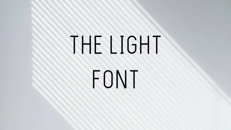 The Light Font