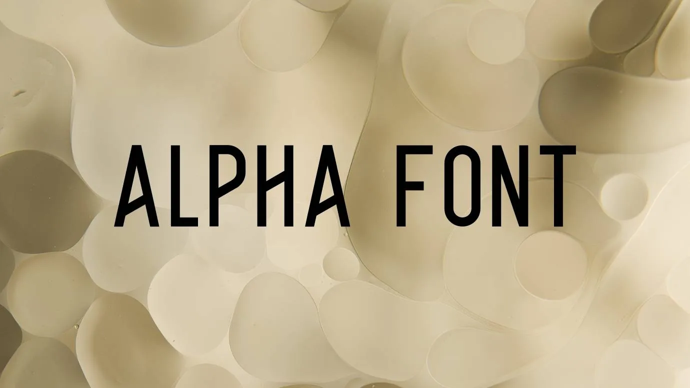 Alpha Font