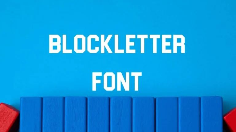 Blockletter Font