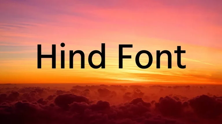 Hind Font