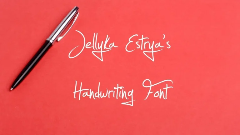 Jellyka Estrya's Handwriting Font
