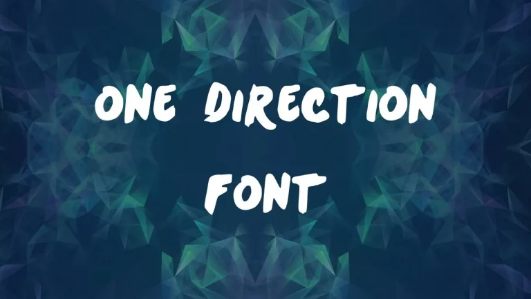 One Direction Font